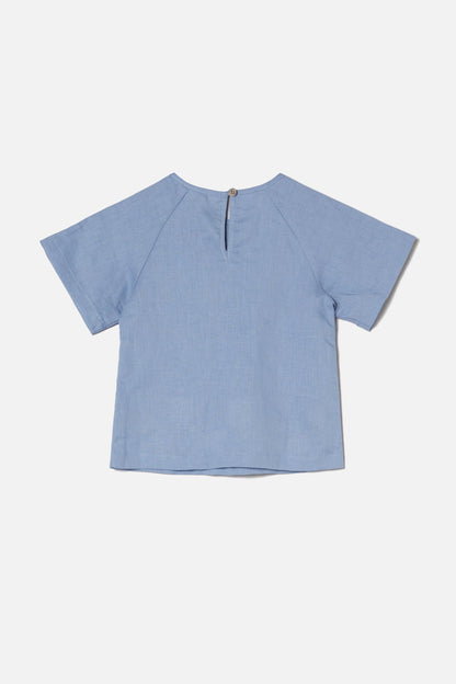 Princess Highway Kids - All Sorts Garden Emb Top - blue