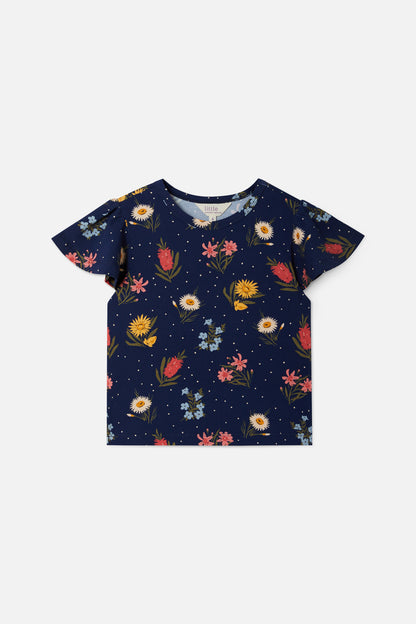Princess Highway Kids - Mia Jersey Kids Tee - navy