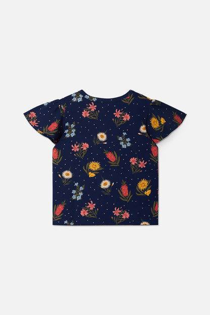 Princess Highway Kids - Mia Jersey Kids Tee - navy