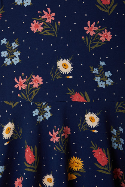 Princess Highway Kids - Mia Jersey Kids Dress - navy