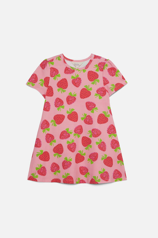 Princess Highway Kids - Strawberry Kids Dress - pink