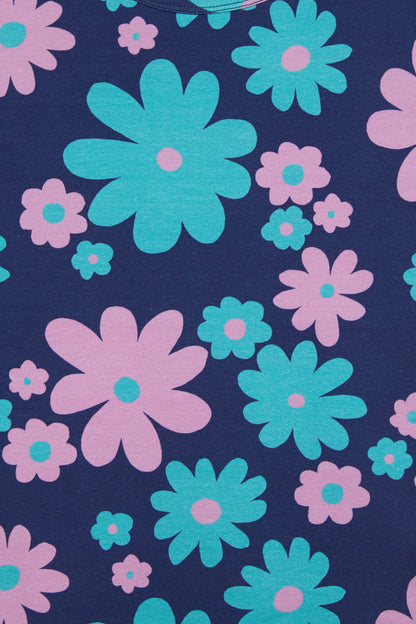 Princess Highway Kids - Floral Kids Tee - navy