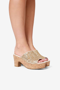 Princess Highway - Glitter Slide - gold