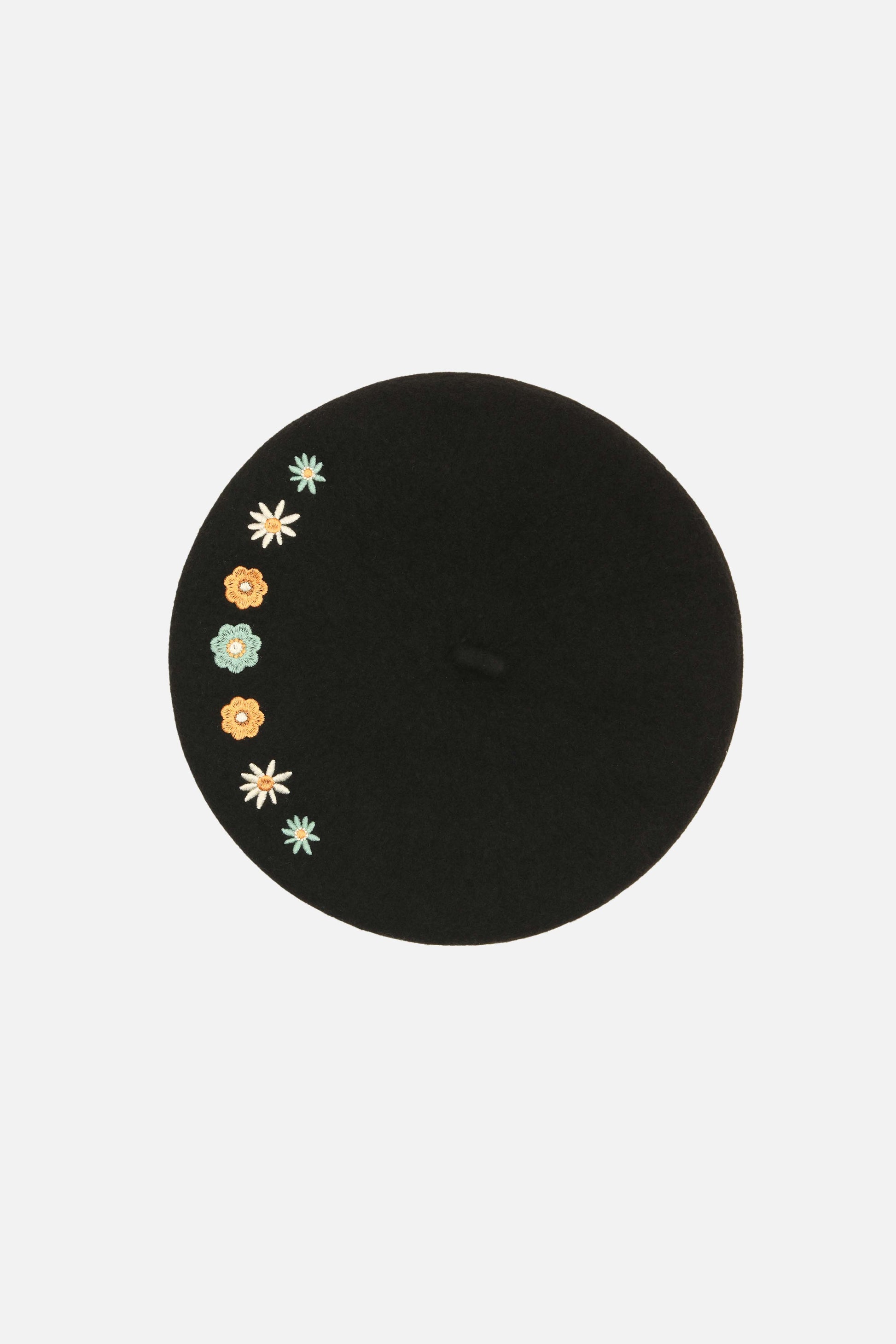 Princess Highway - Sally Embroidered Beret - black