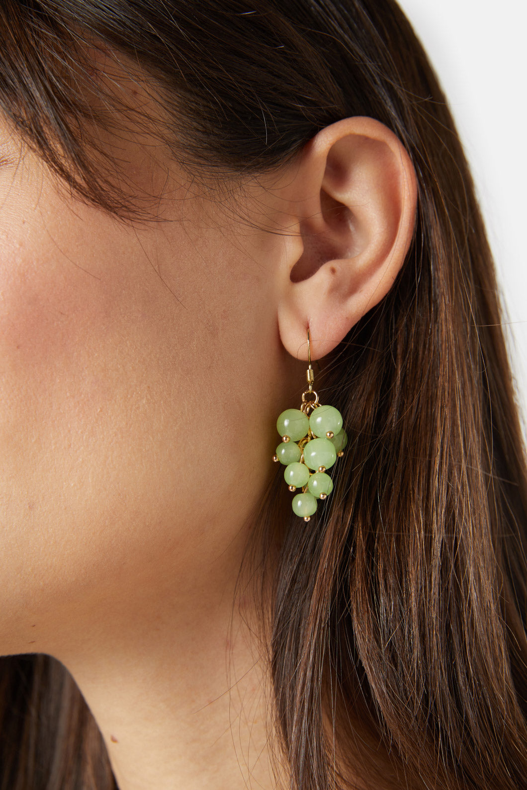 Green grape outlet earrings