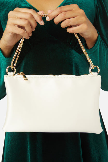 Princess Highway - Satin Clutch Bag - gold