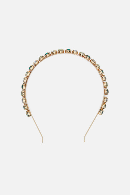 Princess Highway - Rhinestone Headband - green
