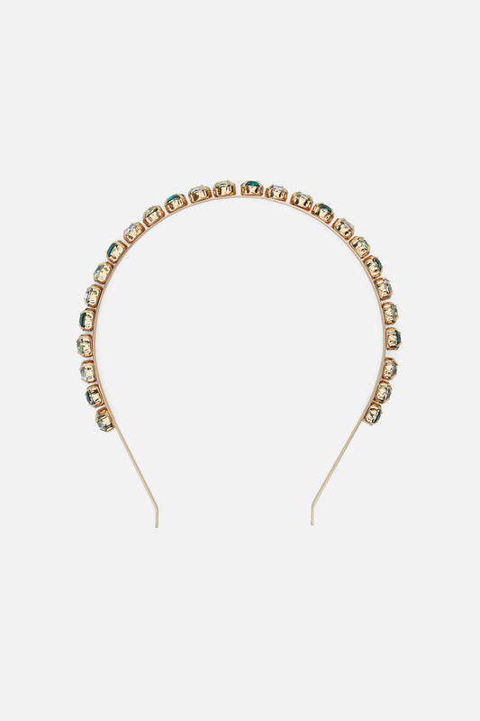 Princess Highway - Rhinestone Headband - green
