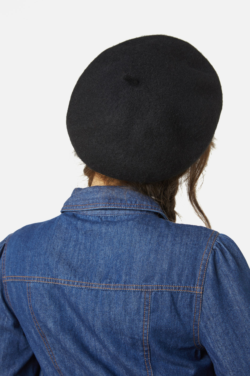 Princess Highway - Cherry Embroidered Beret - black