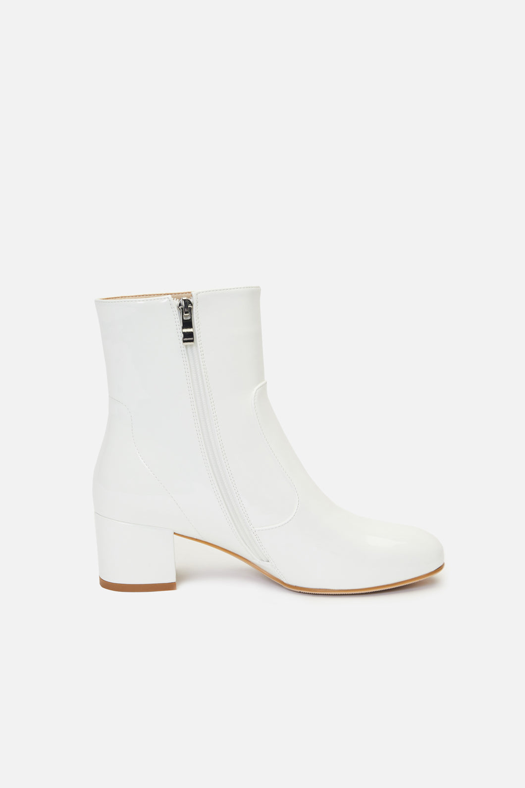Princess Highway - Patent Ankle Boot - white