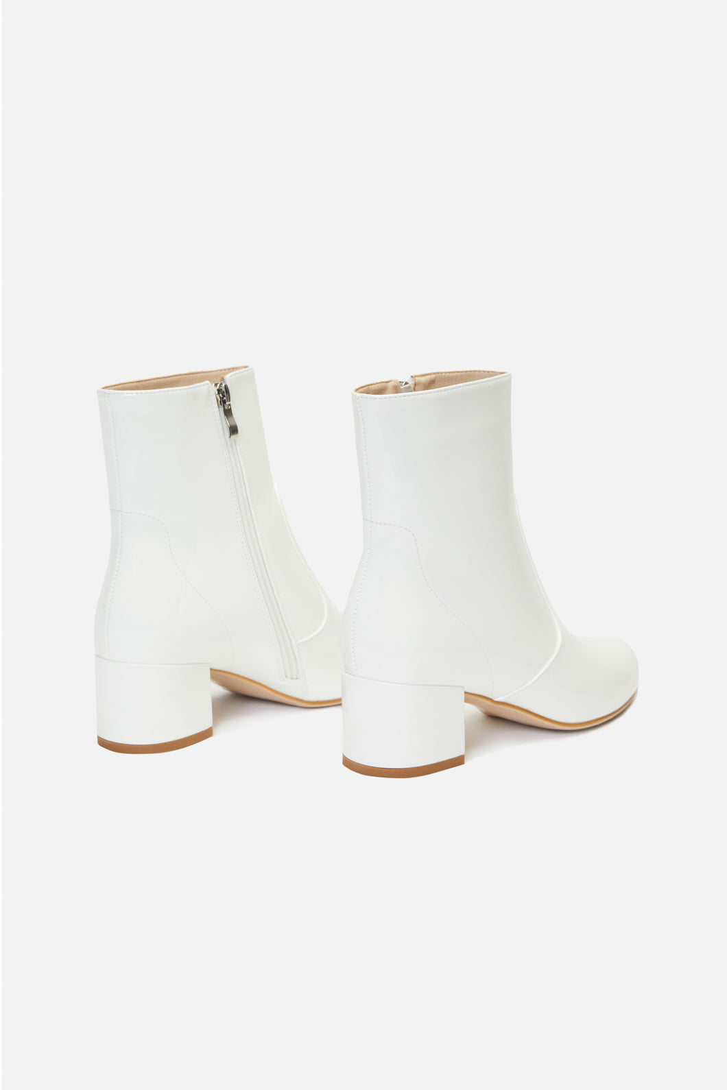 Princess Highway - Patent Ankle Boot - white