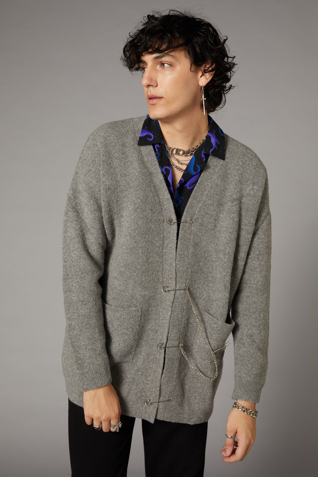 Grunge on sale cardigan mens