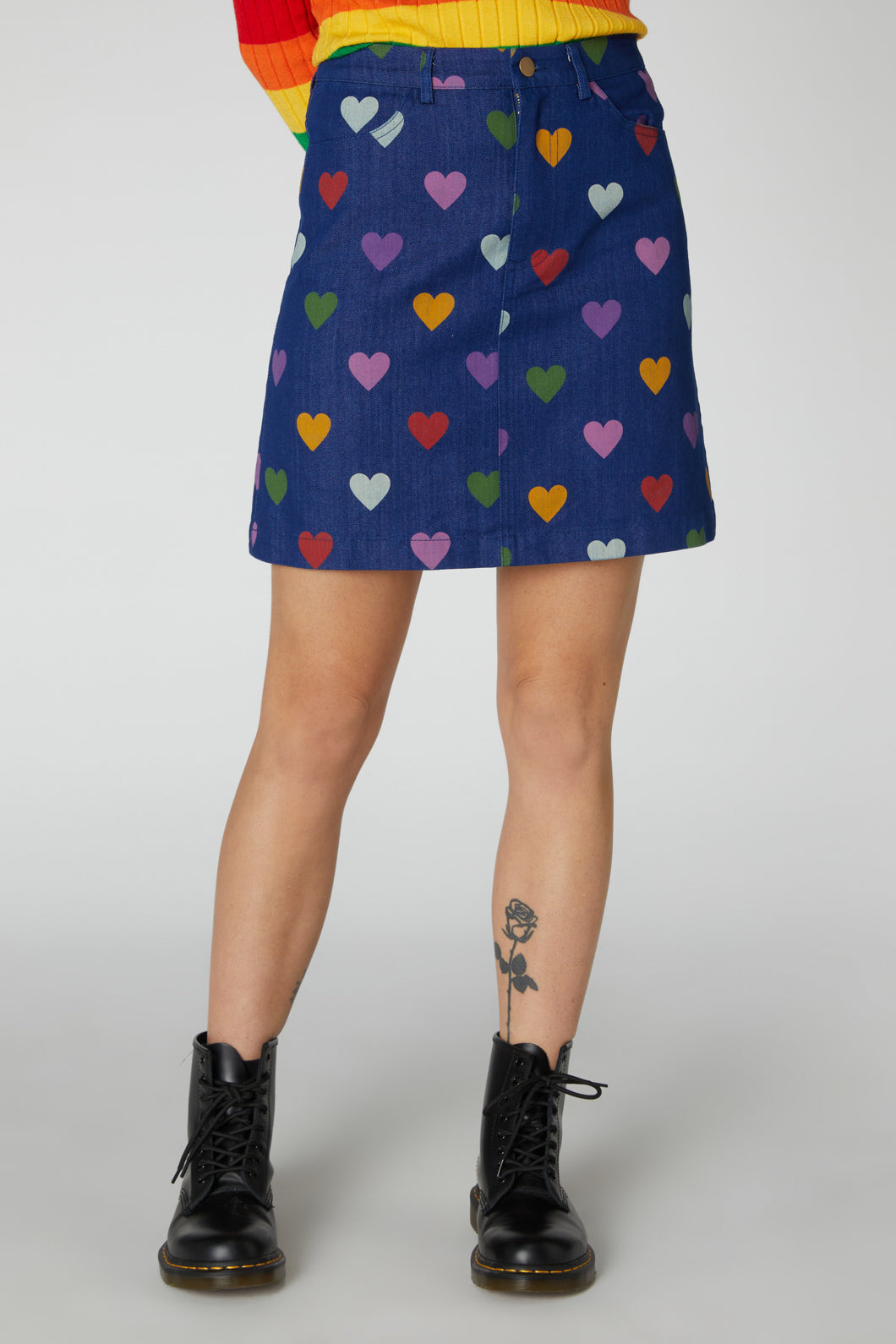 Heart 2024 cord skirt