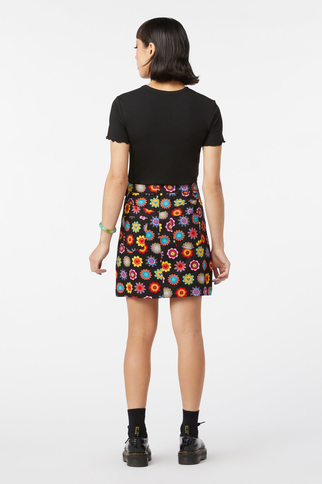 Cotton drill outlet skirt