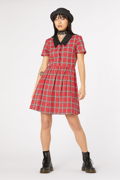 Nah Tartan Shirt Dress - Dangerfield