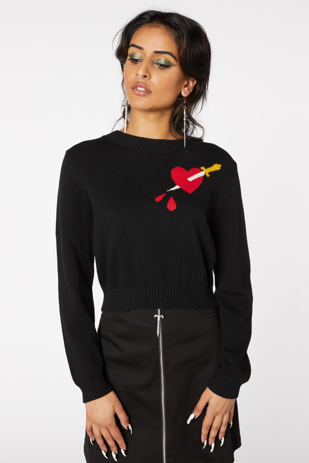 Bleeding heart sweater hotsell