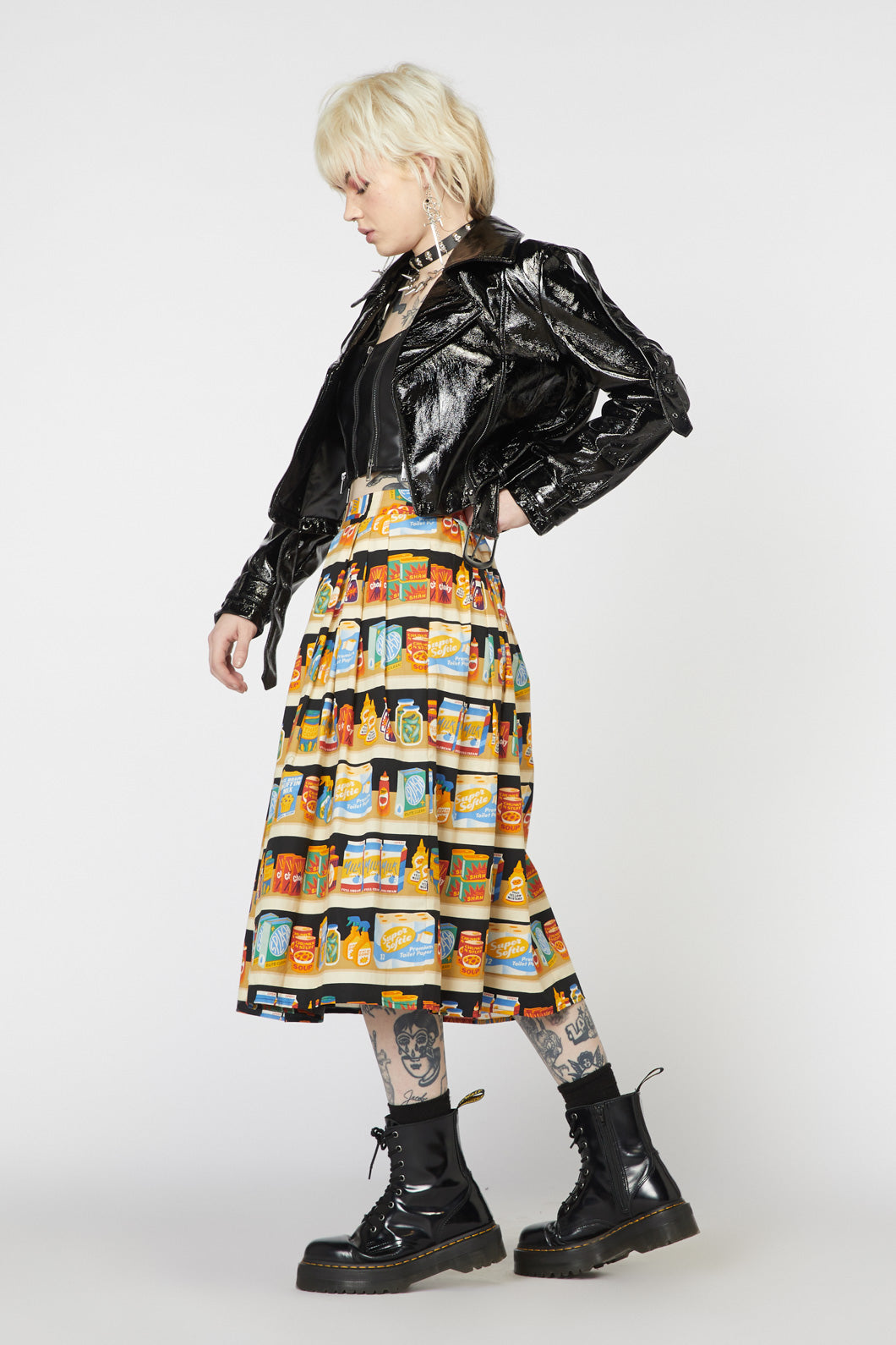 Dangerfield Punk Cropped Vinyl Jacket