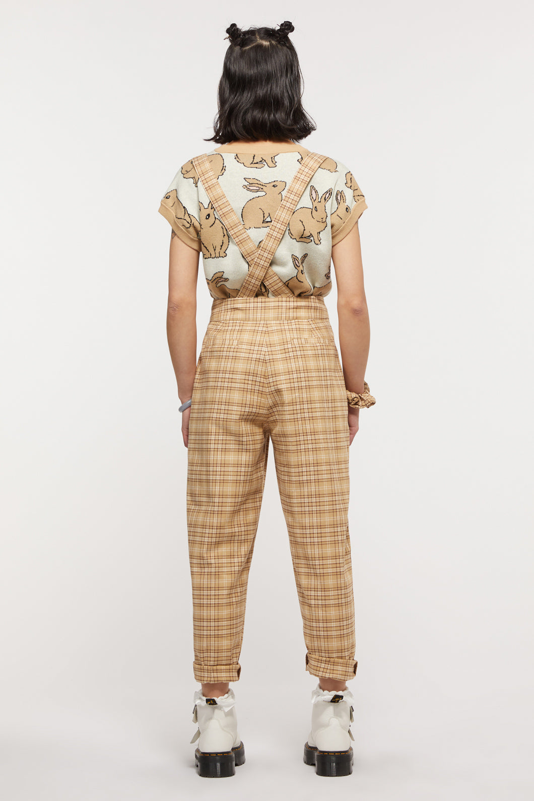 High Waisted Peg Trouser Houndstooth  Holland Cooper 