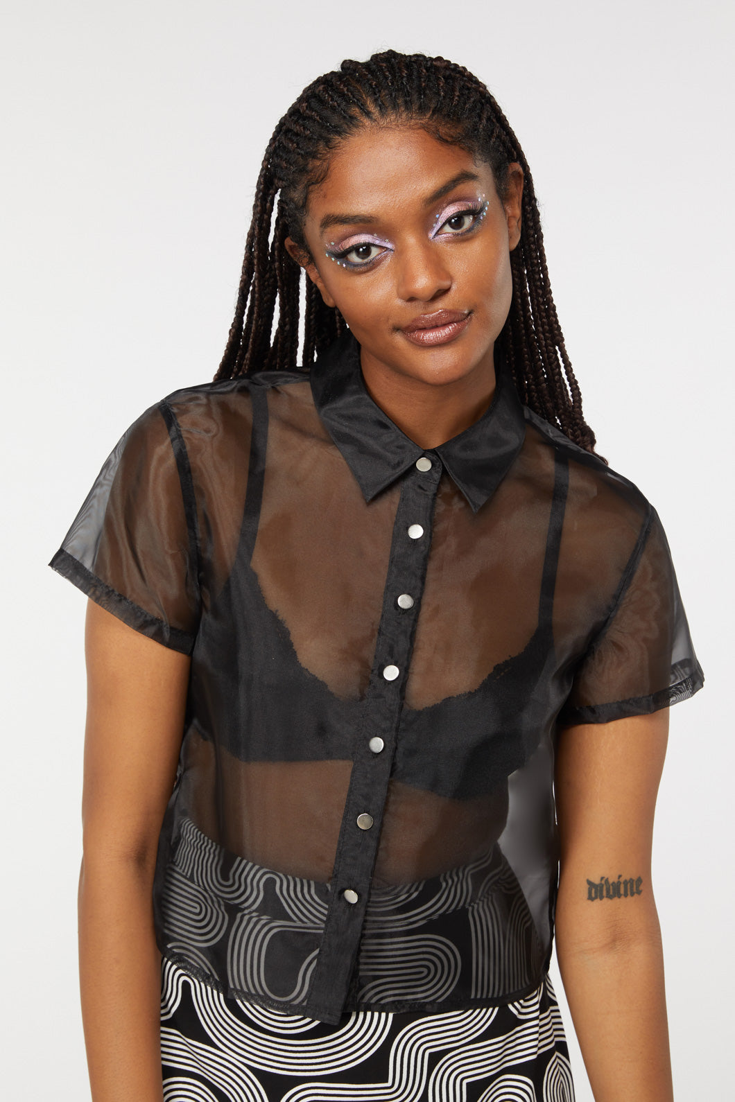 Holographic Sheer Blouse – Dangerfield