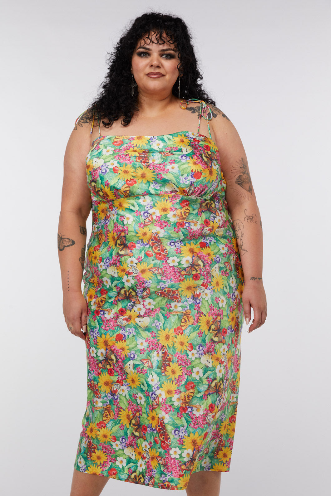 Curve slip outlet dress