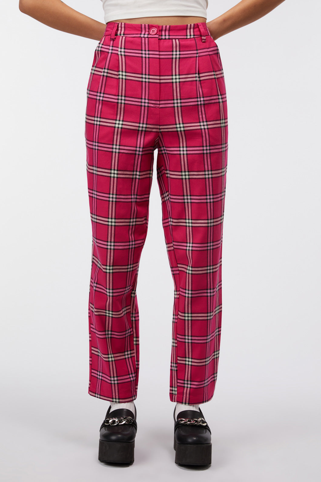 Highland Tartan Plaid Wide Leg Pants – RubyClaire Boutique