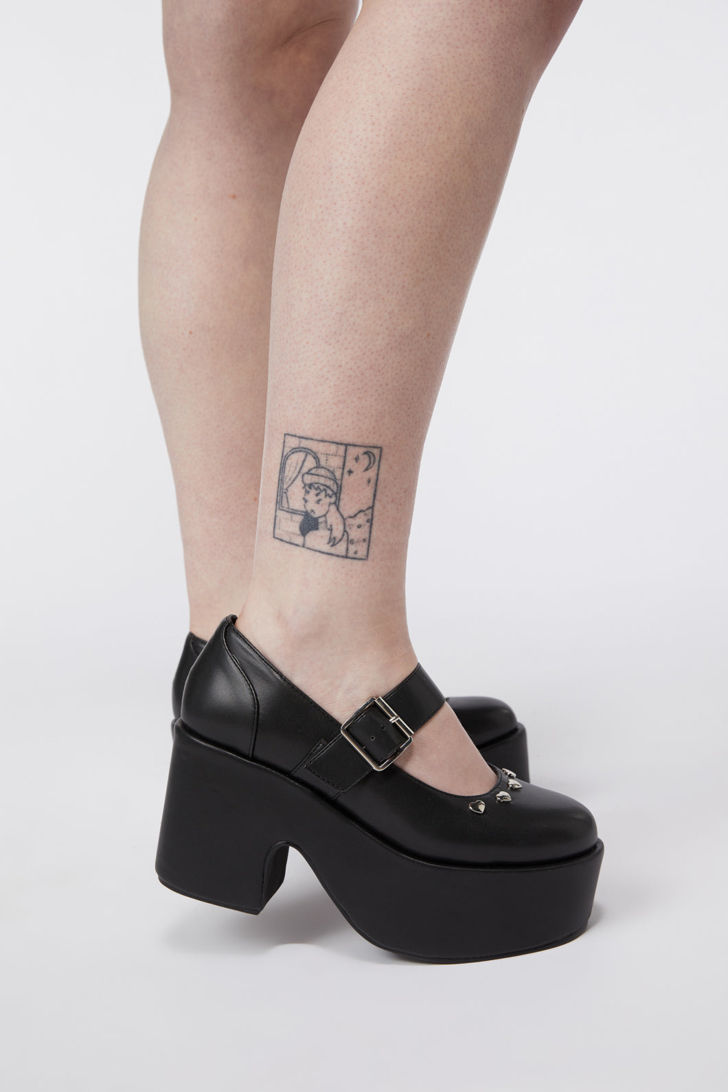 Hot Chocolate Design Tattoo Print Flat Shoes Mary Jane Size 11  eBay