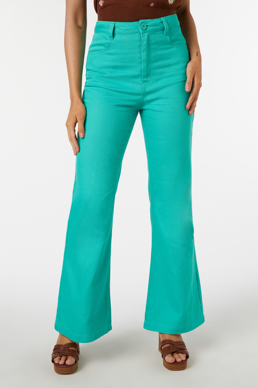 Green bell hot sale bottom jeans